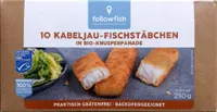 Kabeljau-Fischstäbchen