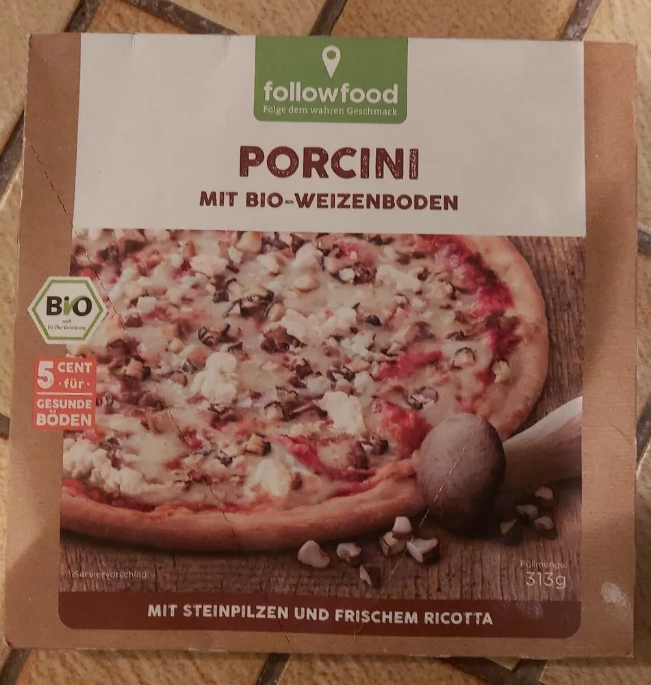 Porcini mit Bio-Weizenboden