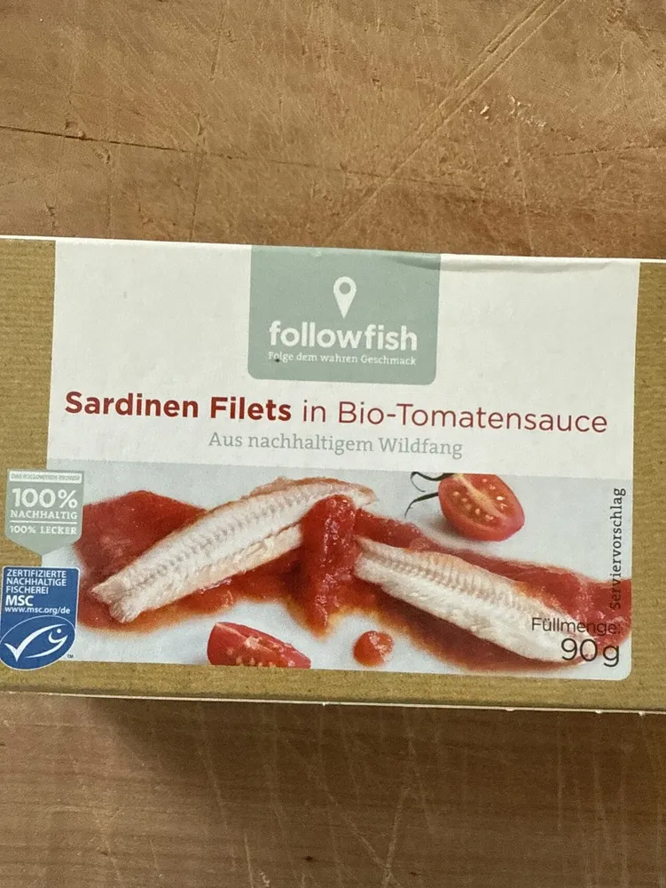 Sardinen Filets In Bio Tomatensauce