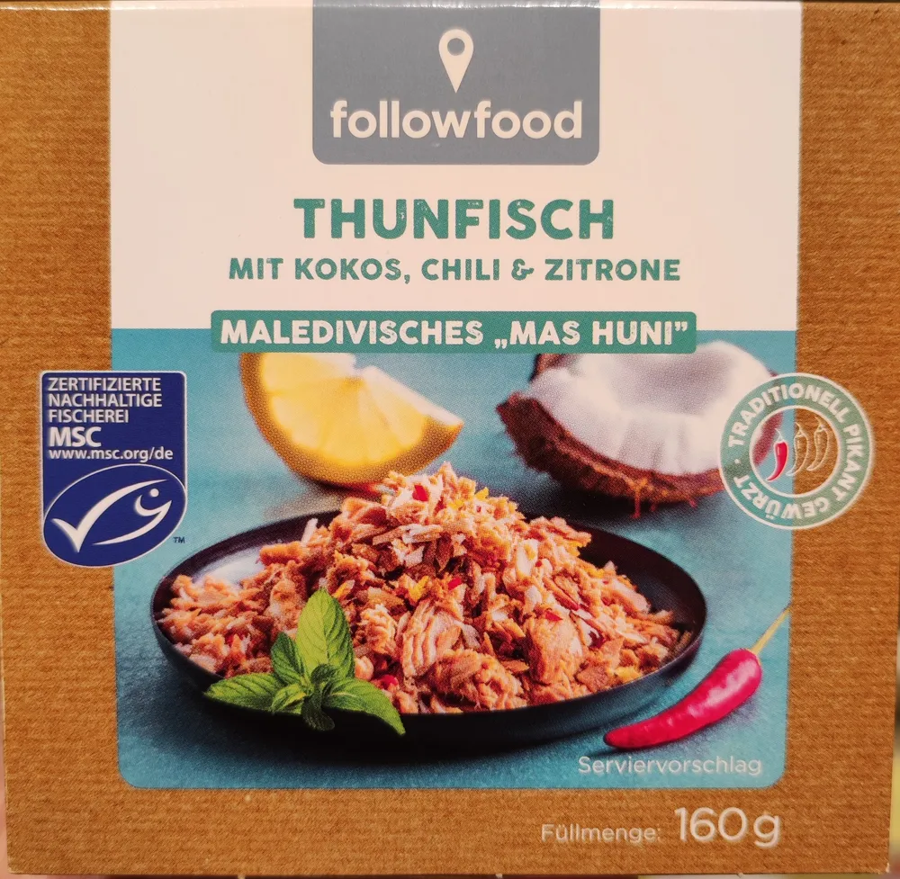 Followfood Thunfisch mit Kokos, Chili und Zitrone
