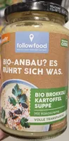 Followfood Brokkoli Kartoffel Suppe 4250073460409 Bio Brokkoli Kartoffel Cremesuppe mit Kokoscreme