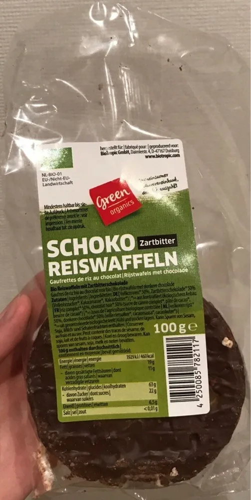 Gauffrette de riz  au chocolat
