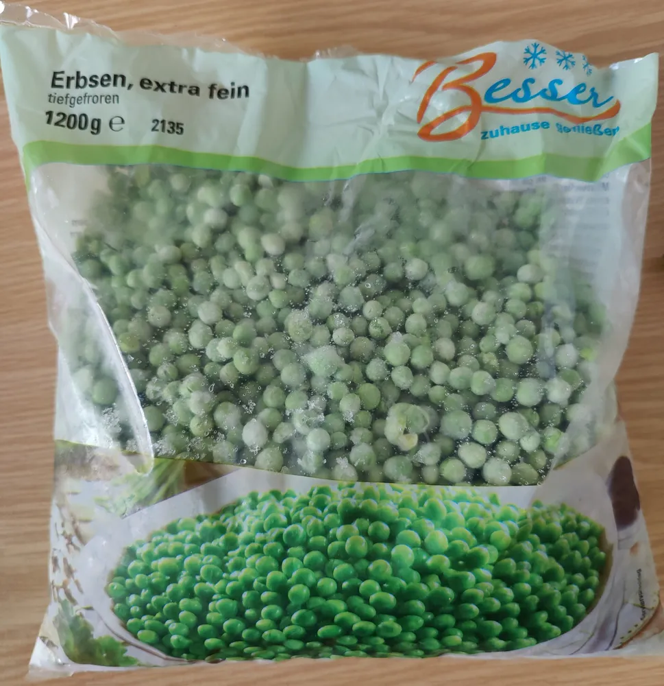 Erbsen extra fein