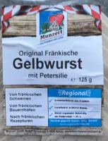 Original fränkische Gelbwurst mit Petersilie