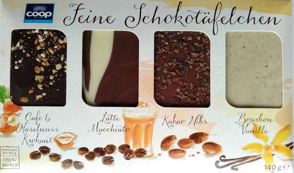 Feine Schokotäfelchen