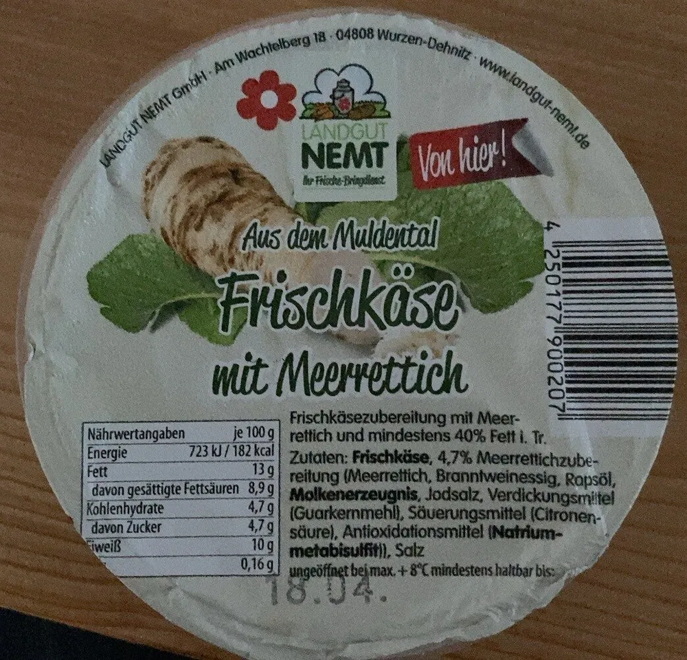 Frischkäse mit Meerrettich