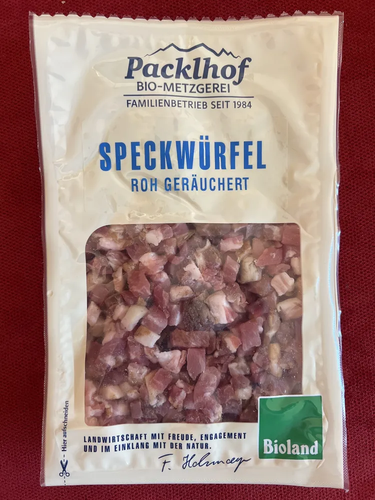 Speckwürfel Roh Geräuchert