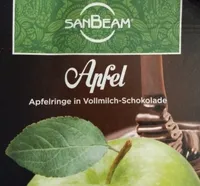 Apfelringe in Vollmilchschokolade