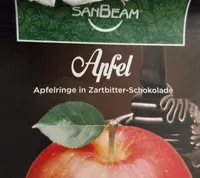 Apfelringe in Zartbitter-Schokolade