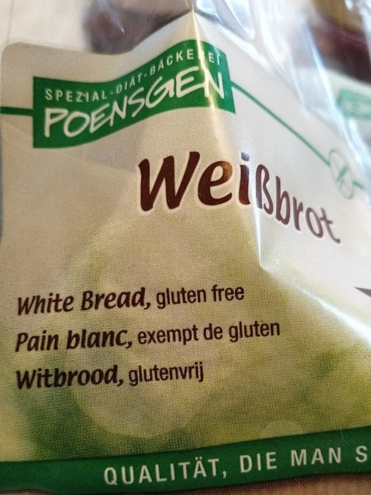 Pain blanc exempt de gluten