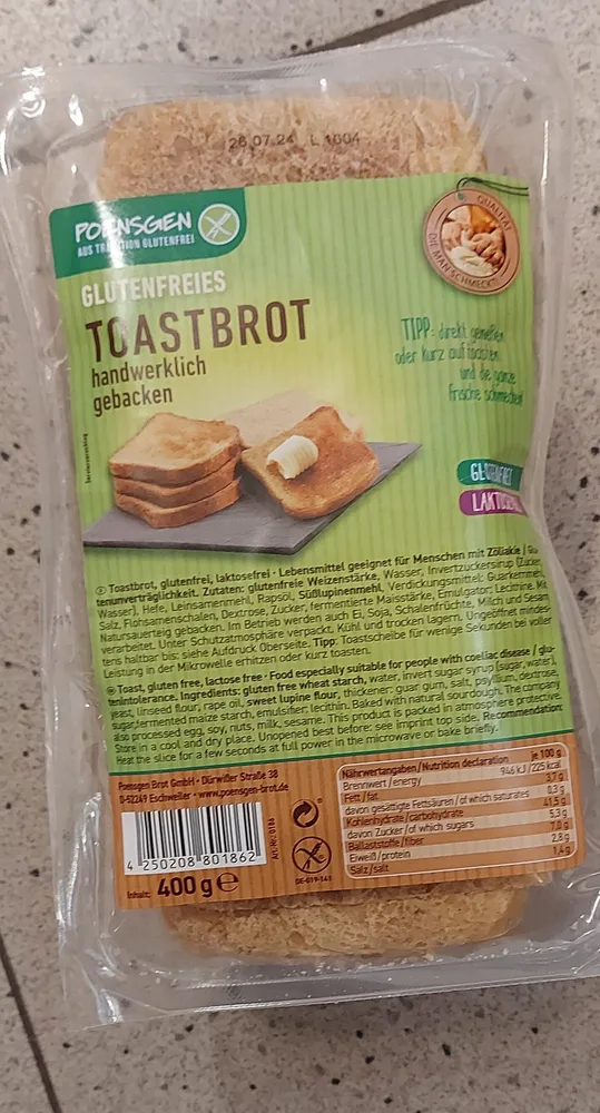 GLUTENFREIES TOASTBROT handwerklich gebacken
