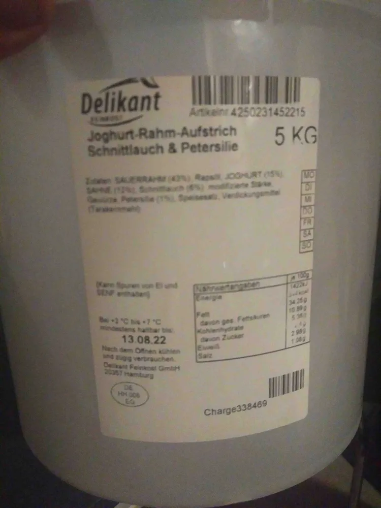 Joghurt Rahm Aufstrich Schnittlauch Petersilie