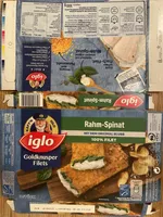 Goldknusper-Filets Rahm-Spinat mit dem Blubb