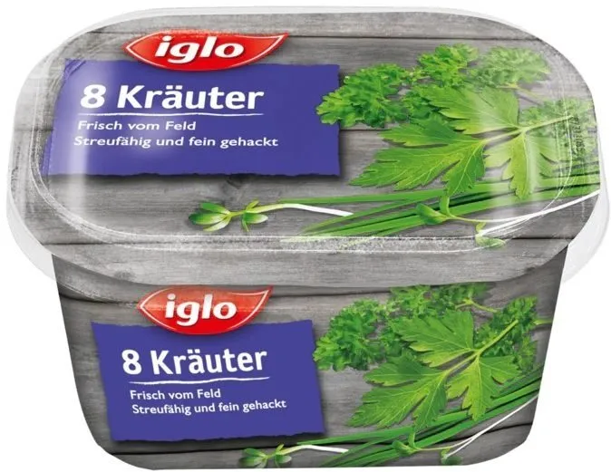8 Kräuter - streufähig und fein gehackt