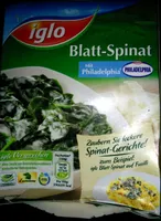 Blatt-Spinat mit Philadelphia