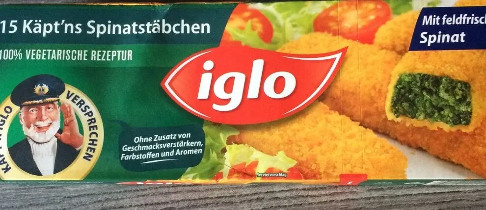 15 Spinatstäbchen
