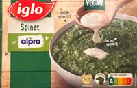 Spinat mit alpro (vegan)