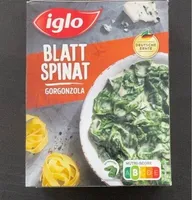 Blatt-Spinat mit Gorgonzola