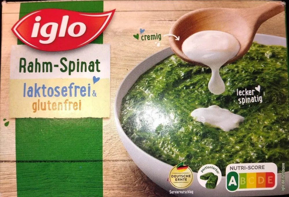 Rahmspinat glutenfrei