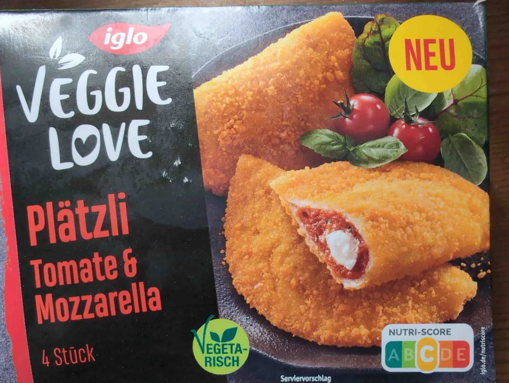 Veggie Love - Plätzli Tomate & Mozzarella