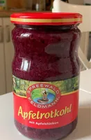 Apfelrotkohl mit Apfelstücken