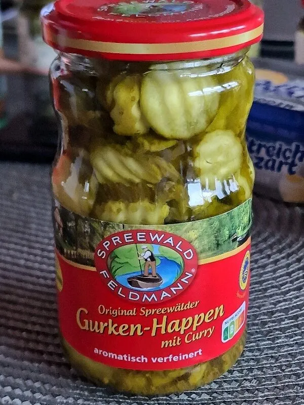 Gurken-Happen mit Curry