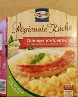 Thüringer Rostbratwurst mit Sauerkraut &Kartoffeln