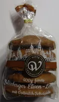 Feinste Nürnberger Elisen-Lebkuchen mit Vollmilch Schokolade