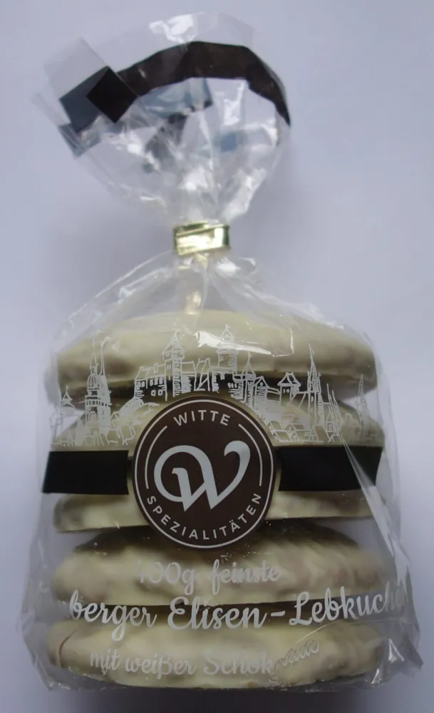 Feinste Nürnberger Elisen-Lebkuchen mit weißer Schokolade