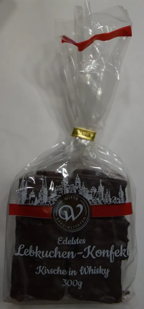 Edelstes Lebkuchen-Konfekt Kirsche in Whisky