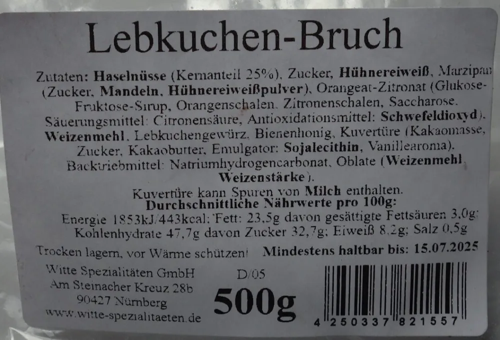 Lebkuchen-Bruch