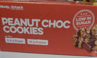 Peanut choc cookies