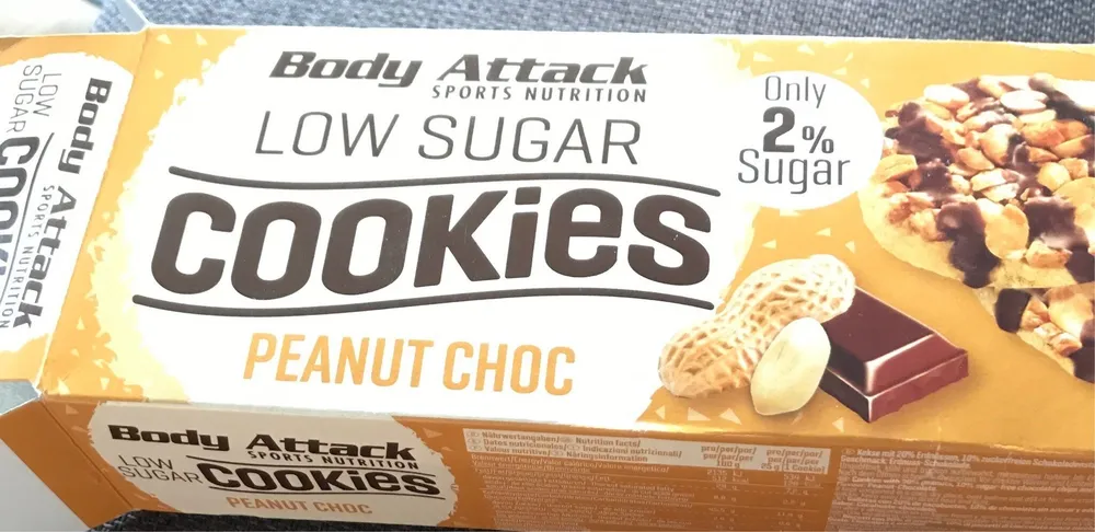 Low sugar cookies peanut choc