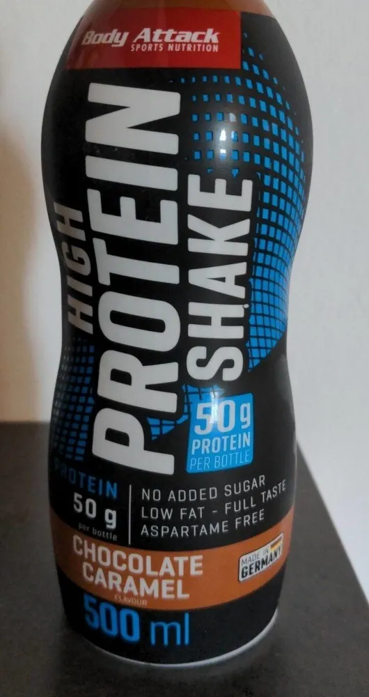 High Protein Shake Chocolate Caramel