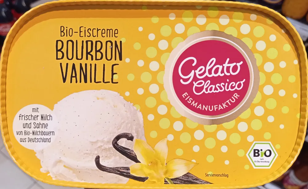 Eiscreme Bourbon-Vanille