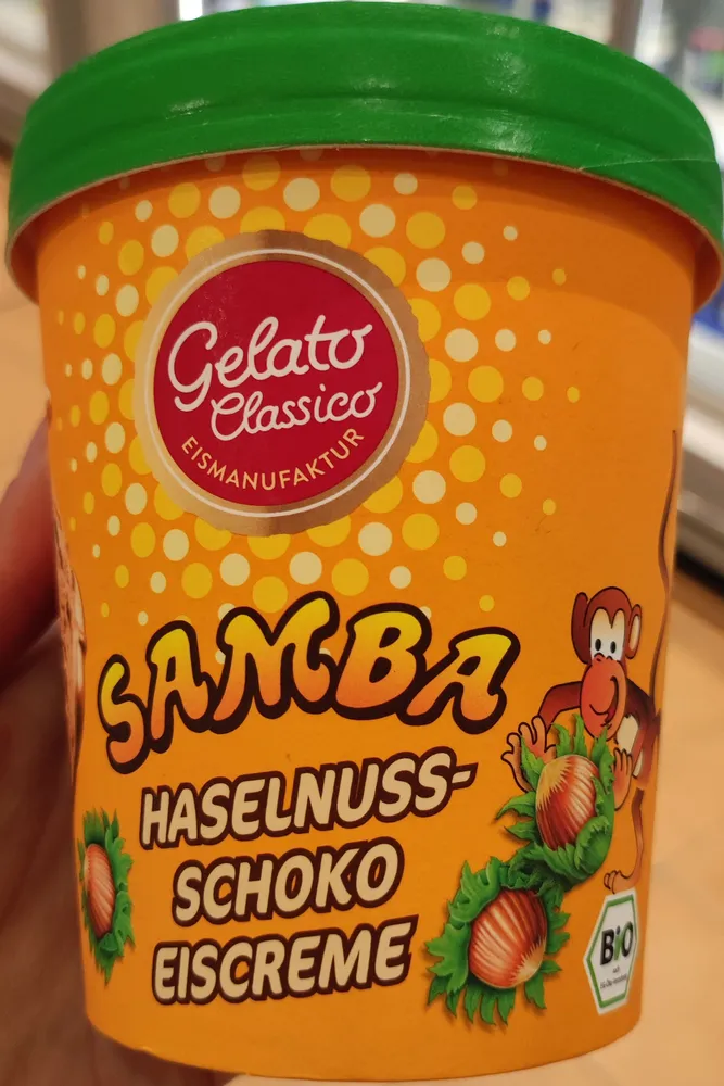 Samba Haselnuss-Schoko Eiscreme