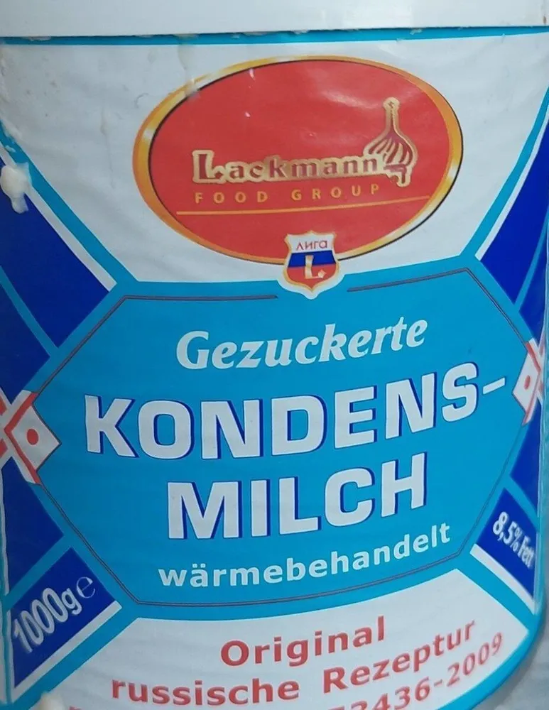 Gezuckerte kondensMilch