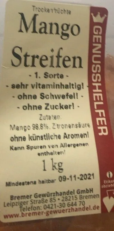 Mango streifen