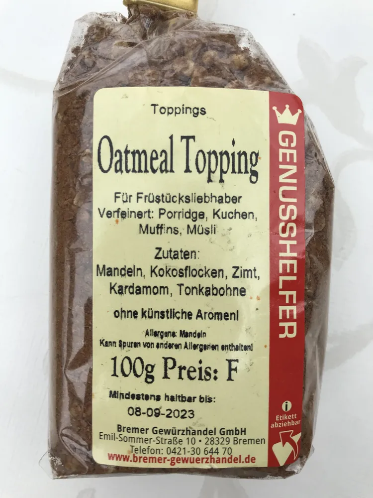 Oatmeal Topping