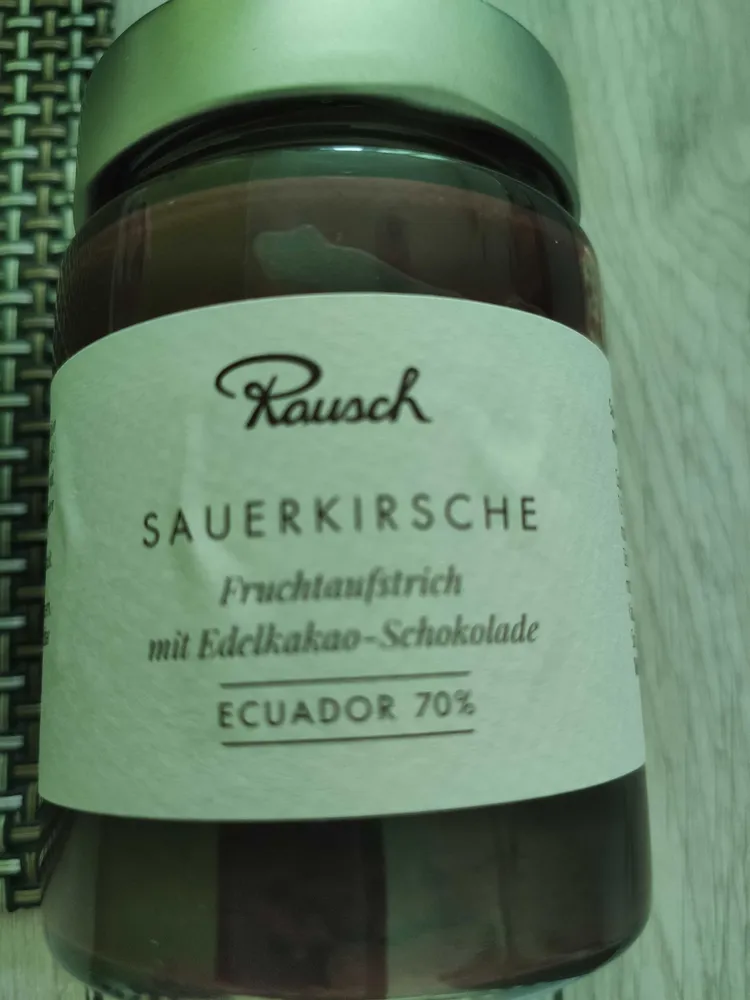 Sauerkirsche Fruchtaufstrich mit Edelkakao-Schokolade