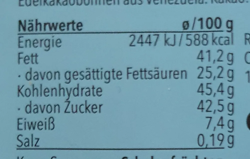 Rausch Plantagen 43 % Venezuela
