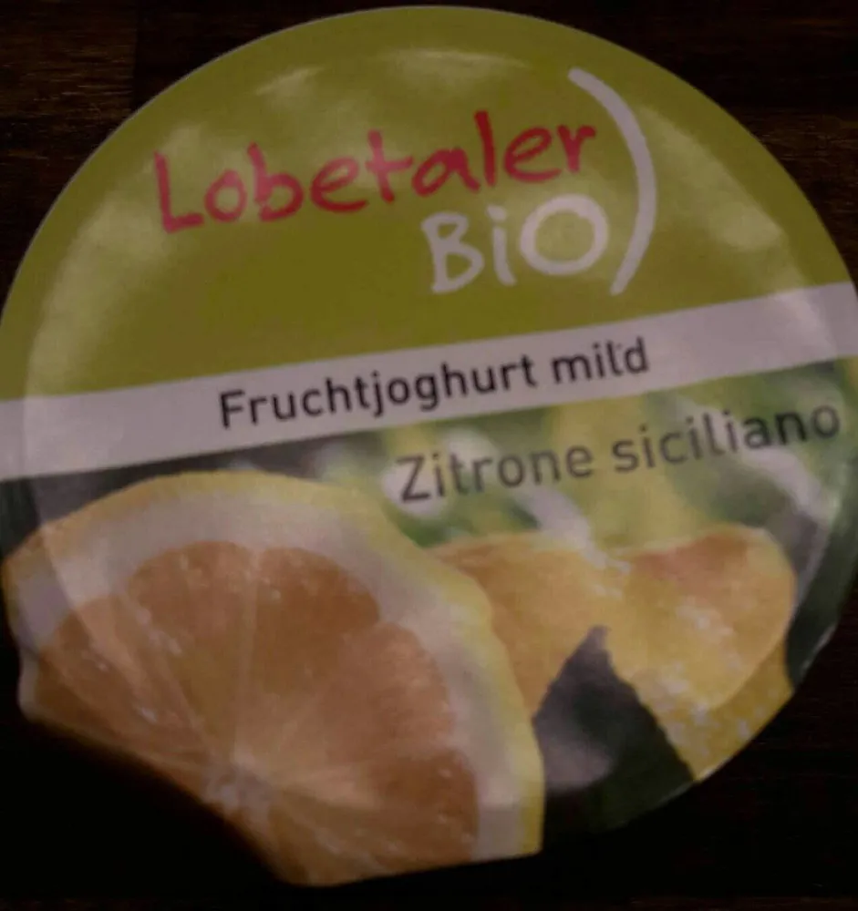 Lobetaler Bio Fruchtjoghurt mild Zitrone siciliano 4250421973292 cremig gerührt mit 10 % Zitrone mindestens 3,7 % Fett im Milchanteil