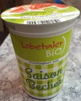 Erdbeer Rhabarber  Fruchtjoghurt