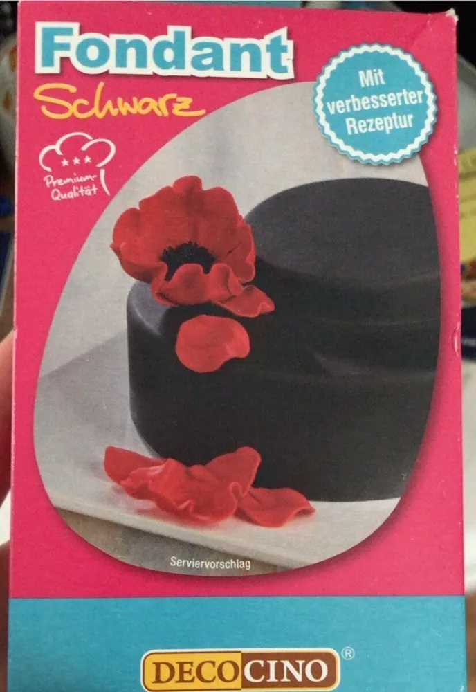 Fondant, schwarz