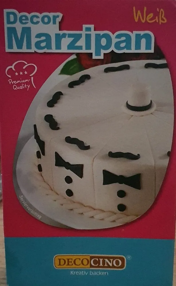 Dekor Marzipan Weiß