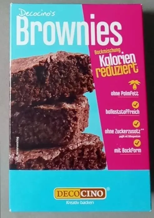 Decocino Brownies Backmischung kalorienreduziert