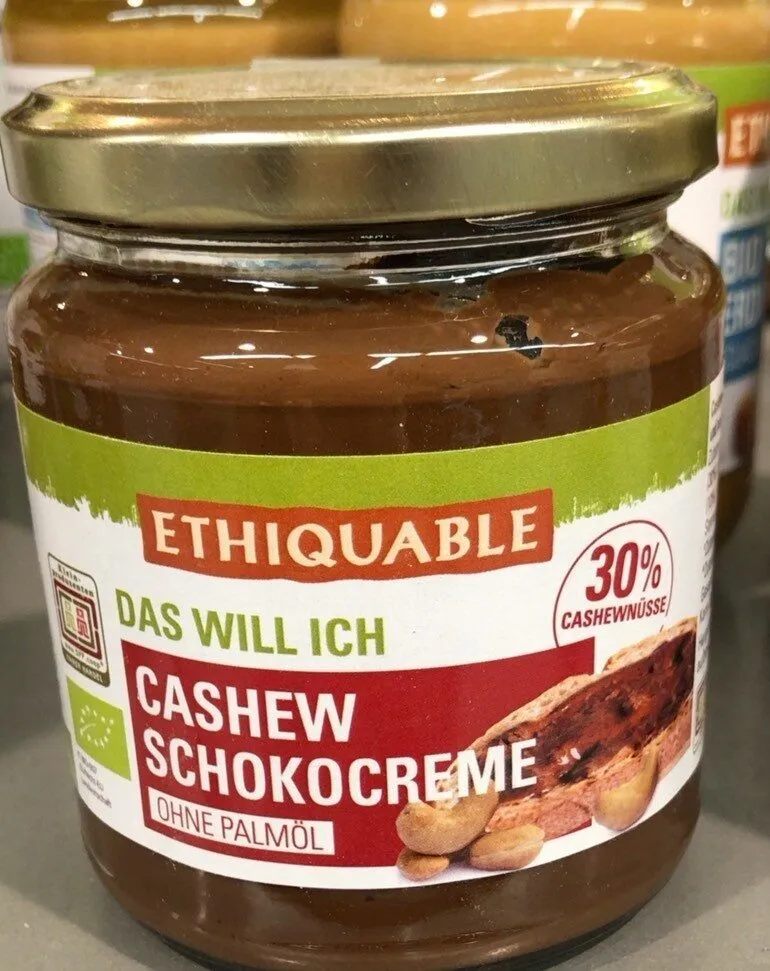 Cashew Schokocreme ohne Palmöl