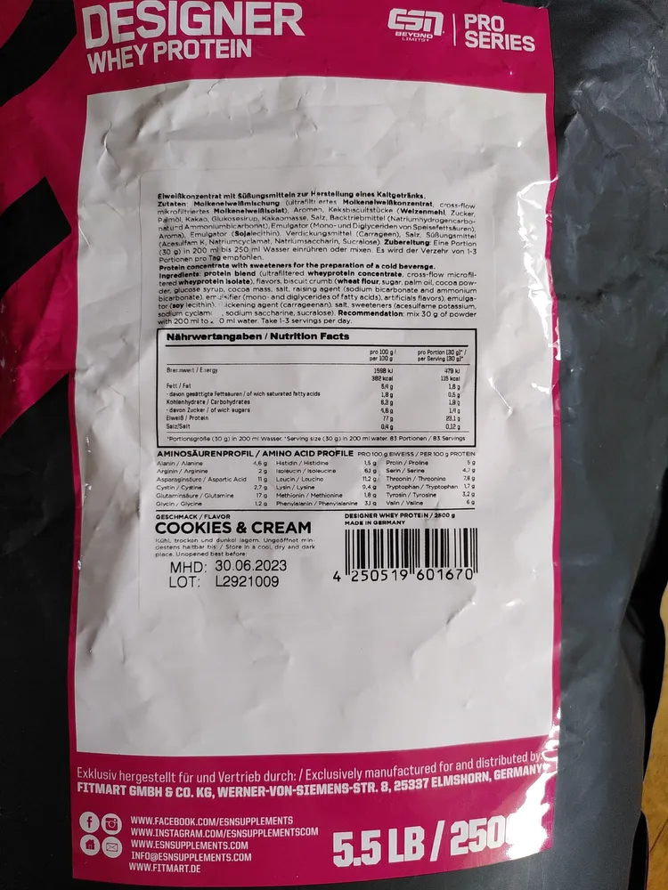 Designer Whey Protein