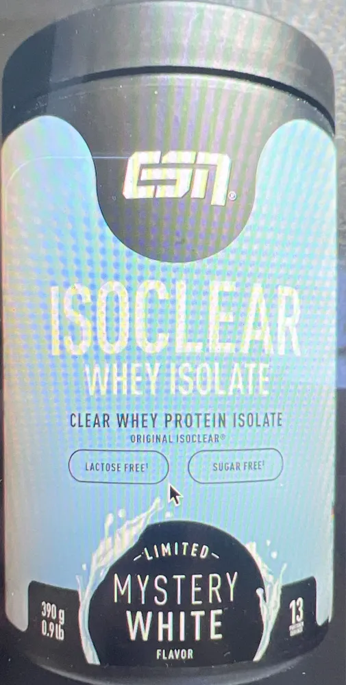 Isoclear Whey Isolate Mystery White Flavour