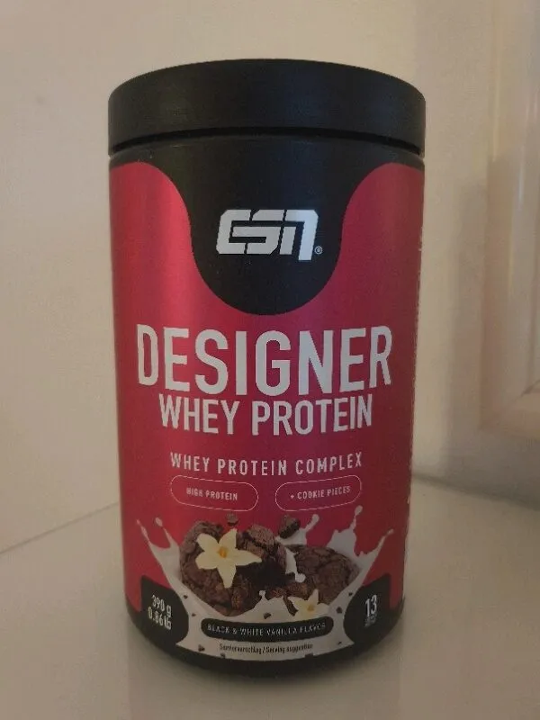 Designer Whey Protein - Black & White Vanilla Flavor